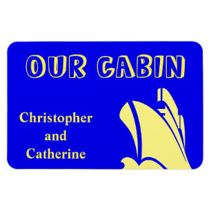 Íman Marcador de porta Stateroom Azul navio a vapor