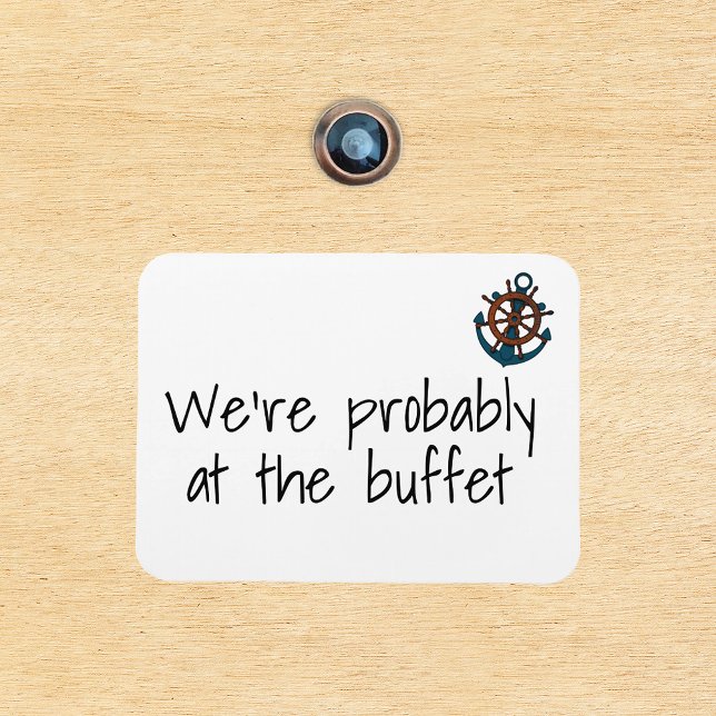 Íman Marcador de Portas Cruzadas Engraçado Provavelment (Criador carregado)