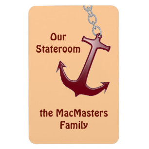 Íman Marcador vermelho da porta de Stateroom da âncora