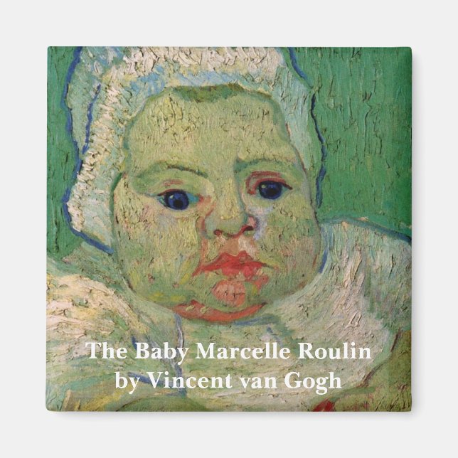 Íman Marcelle Roulin bebé por Vincent van Gogh (Frente)