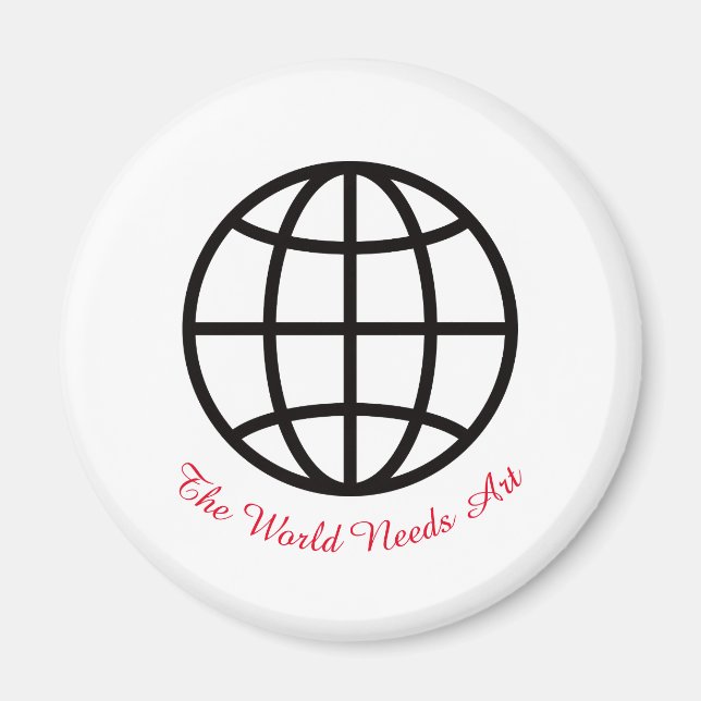 Íman March is Youth Art Month, The World Needs Art (Frente)