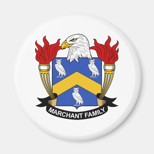 Íman Marchant Family Crest (Frente)