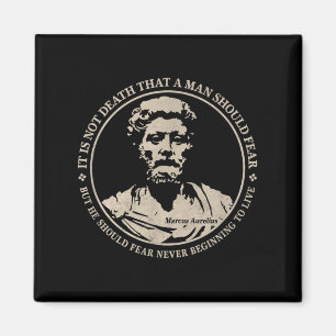 Íman Marco Aurélio Motivacional Citação Sobre Medo