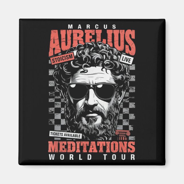 Íman Marcus Aurelius Stoic Philosoper Cotação Motivação (Frente)