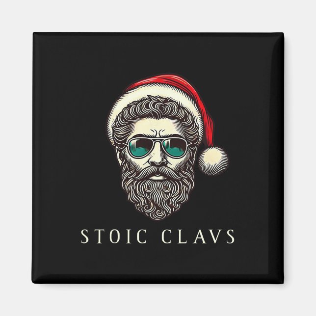 Íman Marcus Aurelius Stoic Santa Claus Stoicism Funny C (Frente)