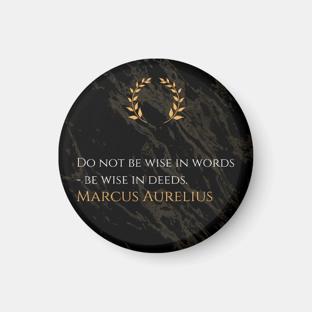 Íman Marcus Aurelius's Wisdom: Actions Speak Louder Tha (Frente)