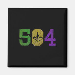 Íman Mardi Gras 504 T Shirt Nola New Orleans Louisiana