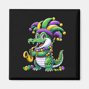 Íman Mardi Gras Alligator Jester Hat Carnaval Pará