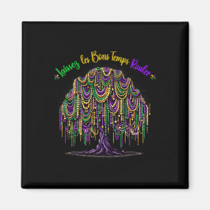 Íman Mardi Gras Bead Tree Carnaval Nova Orleans 2025 Pa