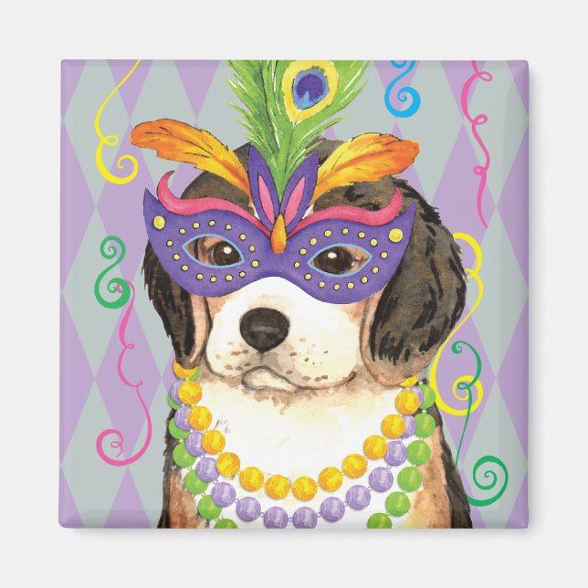 Íman Mardi Gras Beagle (Frente)