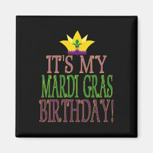 Íman Mardi Gras Birthday - Tema do Partido Mardi Gras