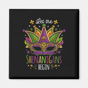 Íman Mardi Gras Costume Deixa Os Shenanigans Começarem