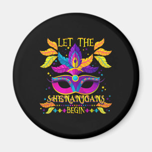Íman Mardi Gras Costume Deixa Os Shenanigans Começarem