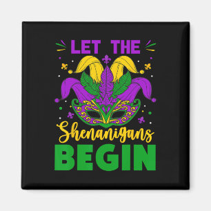 Íman Mardi Gras Costume Deixar Os Shenanigans Começar M