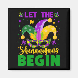 Íman Mardi Gras Costume Deixar Os Shenanigans Começar M