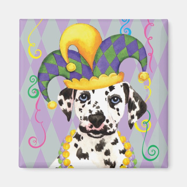 Íman Mardi Gras Dalmatian (Frente)