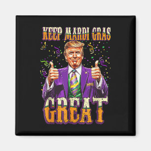 Íman Mardi Gras Donald Trump Excelente Novamente Bandei