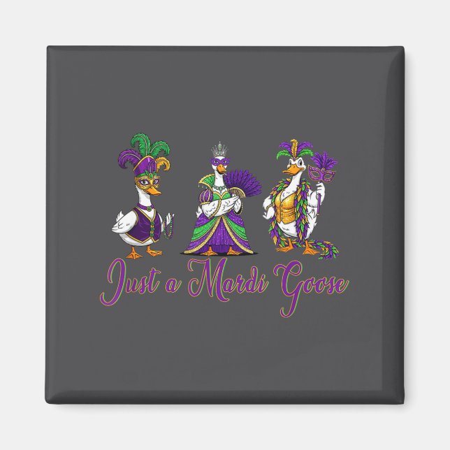 Íman Mardi Gras Goose 2026 Gift Funny Tee Men, Women  (Frente)