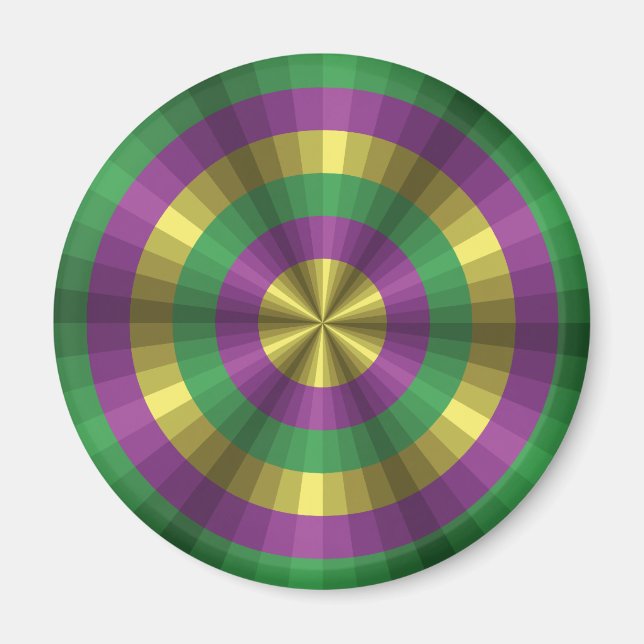 Íman Mardi Gras Illusion Magnet (Frente)