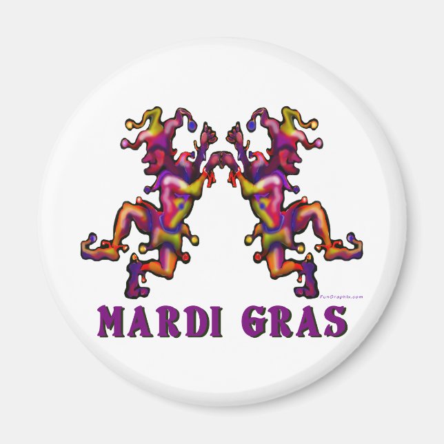 Íman Mardi Gras Jesters (Frente)