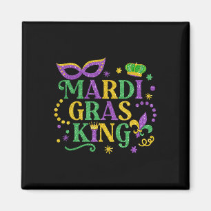 Íman Mardi Gras King Fun Parade Mardi Gras Carnaval Cos