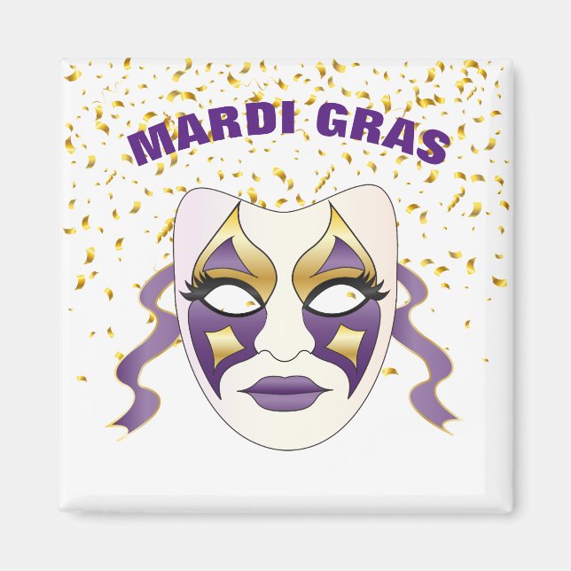 Íman Mardi Gras Magnet (Frente)