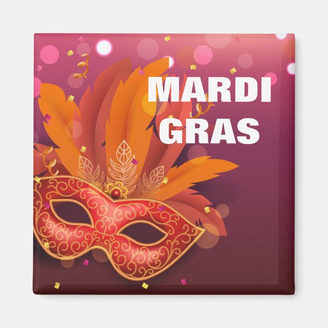Íman Mardi Gras Magnet (Frente)