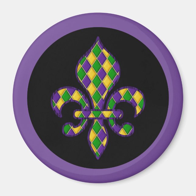 Íman Mardi Gras Magnet (Frente)
