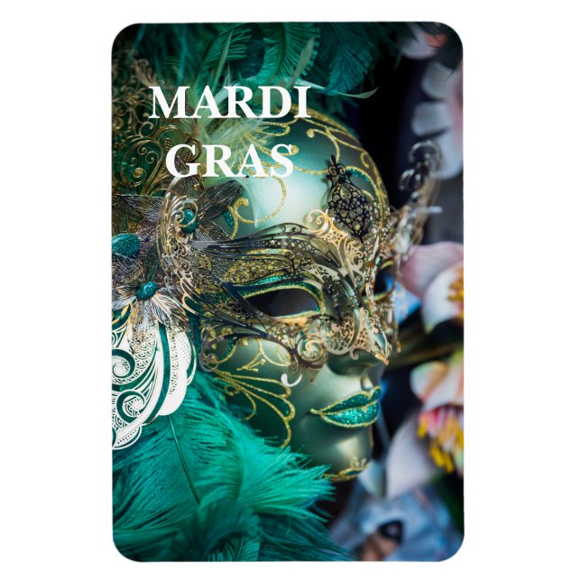 Íman Mardi Gras Magnet (Vertical)