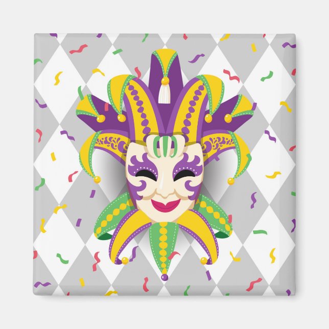 Íman Mardi Gras Magnet (Frente)