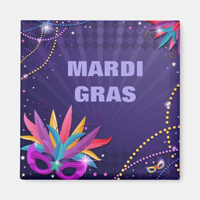 Íman Mardi Gras Magnet (Frente)