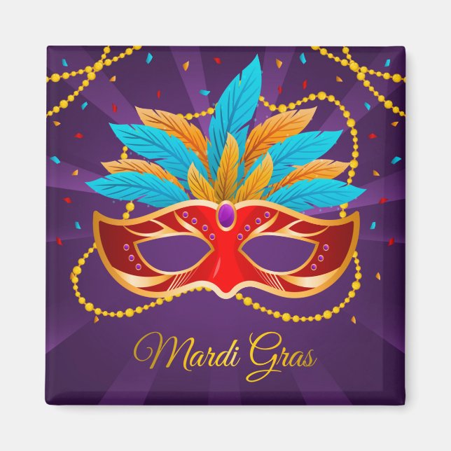 Íman Mardi Gras Magnet (Frente)
