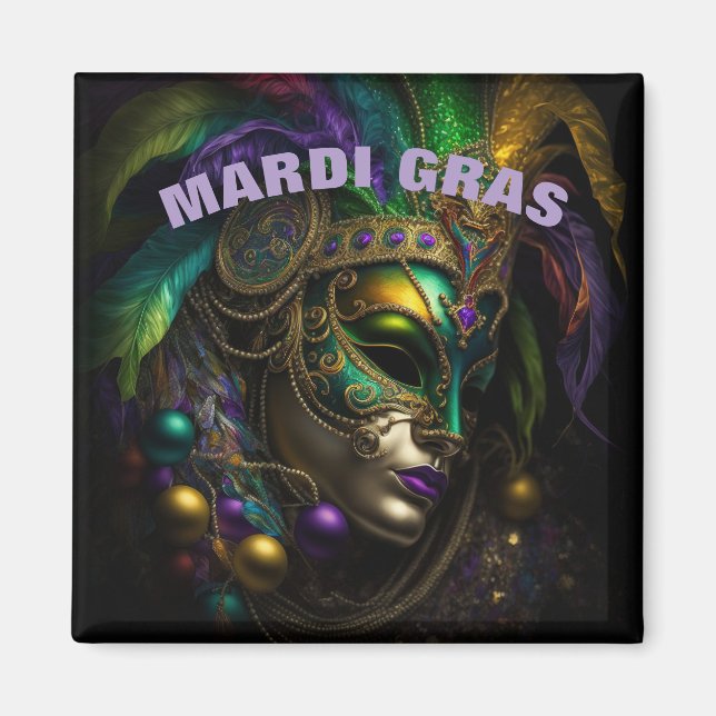 Íman Mardi Gras Magnet (Frente)