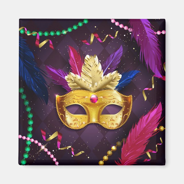 Íman Mardi Gras Magnet (Frente)