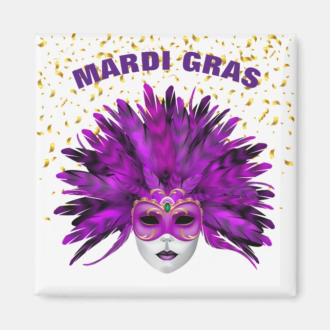 Íman Mardi Gras Magnet (Frente)