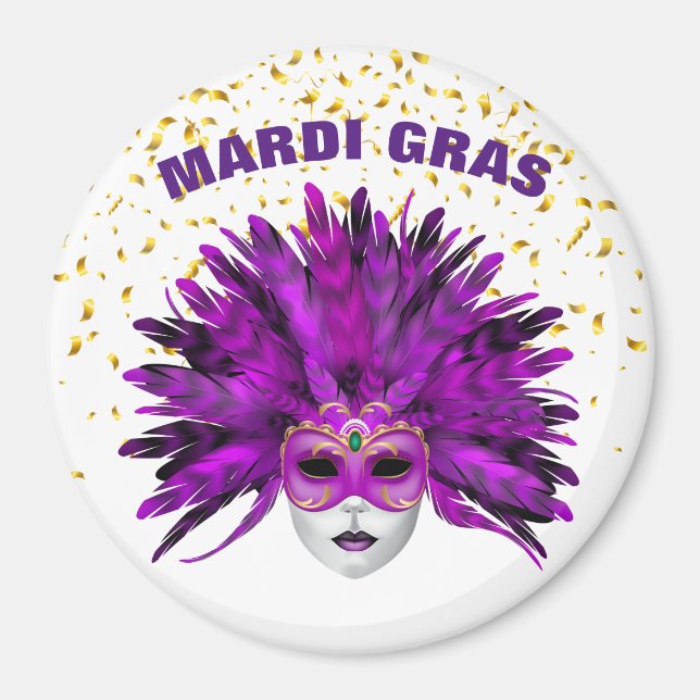 Íman Mardi Gras Magnet (Frente)