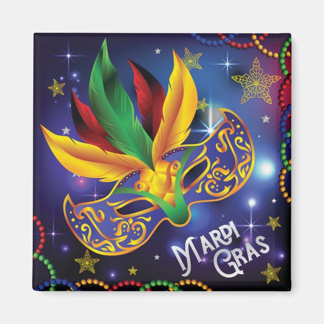 Íman Mardi Gras Magnet (Frente)