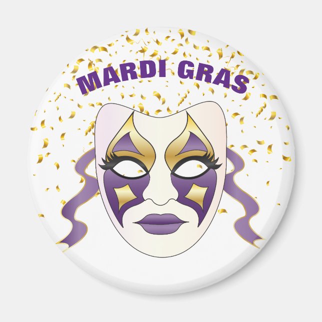 Íman Mardi Gras Magnet (Frente)