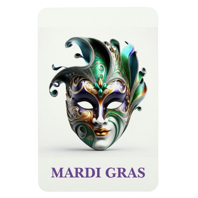 Íman Mardi Gras Magnet (Vertical)