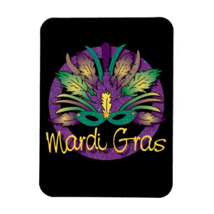 Íman Mardi Gras Magnet - Comum
