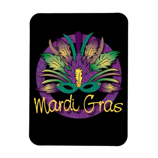 Íman Mardi Gras Magnet - Comum (Vertical)