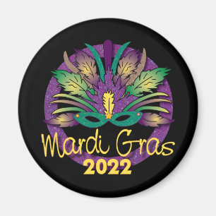 Íman Mardi Gras Mask Magnet - 2022