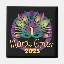 Íman Mardi Gras Mask Magnet - 2025