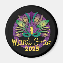 Íman Mardi Gras Mask Magnet - 2025