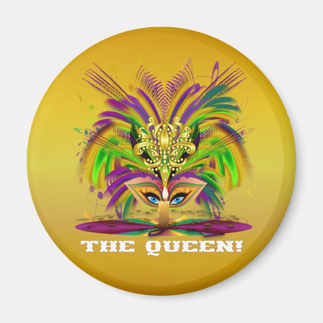 Íman Mardi-Gras-Mask-The-Queen-V-4 (Frente)