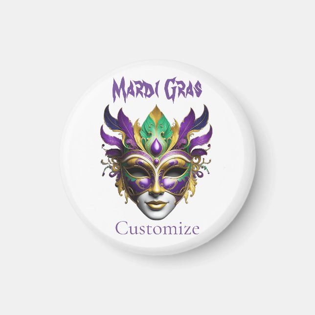 Íman Mardi Gras Mask Thunder_Cove (Frente)