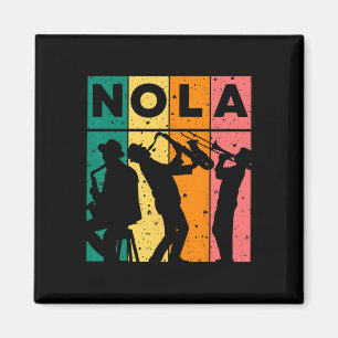 Íman Mardi Gras Nola New Orleans Carnaval 2025 Jazz Ret
