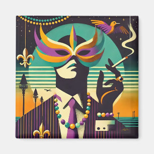 Íman Mardi Gras O Homem Fumante