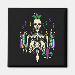 Íman Mardi Gras Rocker Skeleton Rock Outfit Men Boys Ki