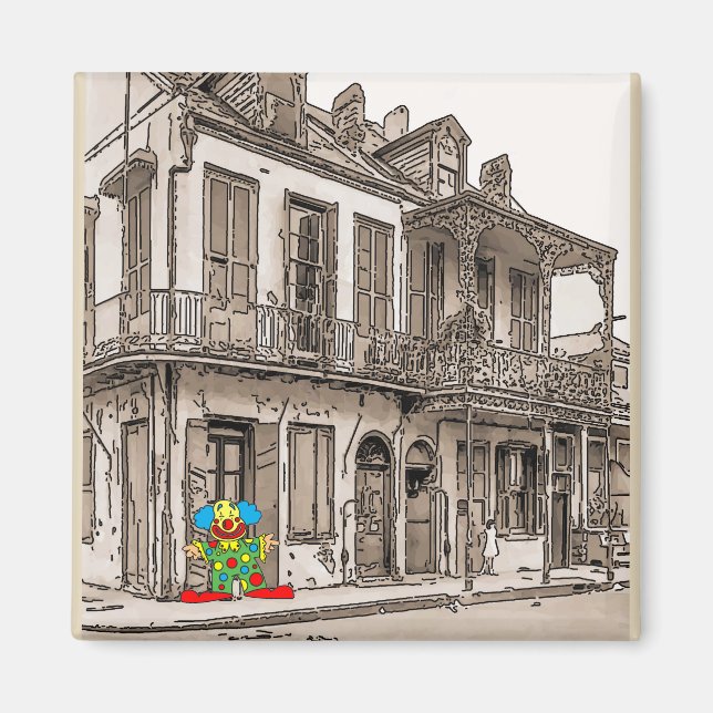 Íman Mardi Gras sobre Ruas Desejos (Frente)